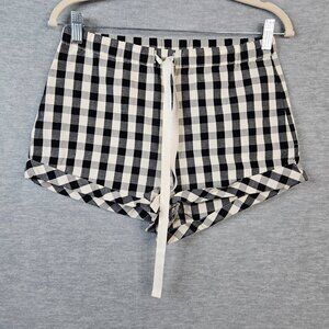 Solid & Striped Women's Greay Plaid check Gingham Shorts Size XS